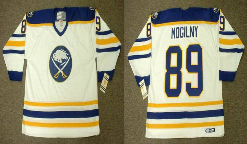 2019 Men Buffalo Sabres #89 Mogilny white CCM NHL jerseys